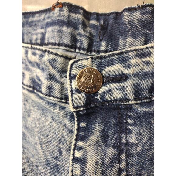 Phat Farm Jeans Mens 34x32 Stretch Skinny Biker Acid Wash Blue Size Retro Y2K - Picture 9 of 14